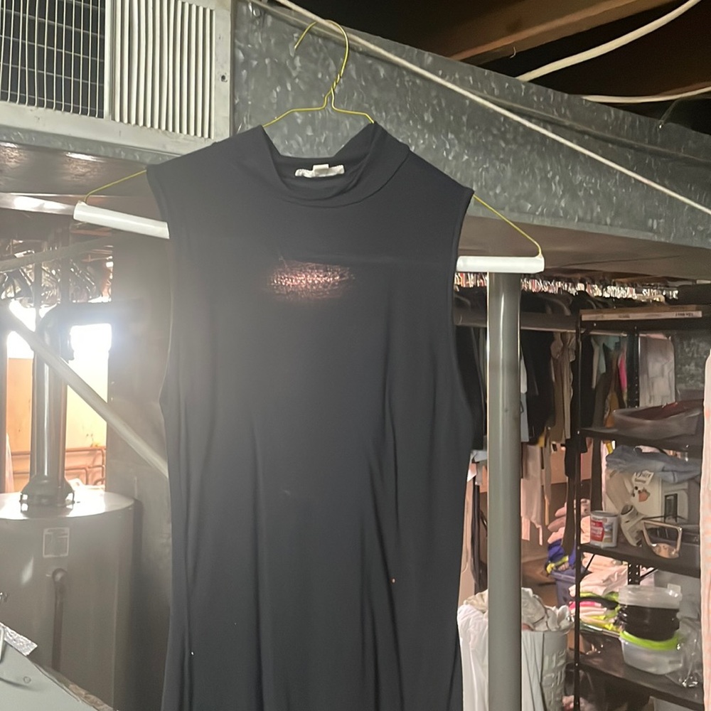 Mock neck fitted shirt